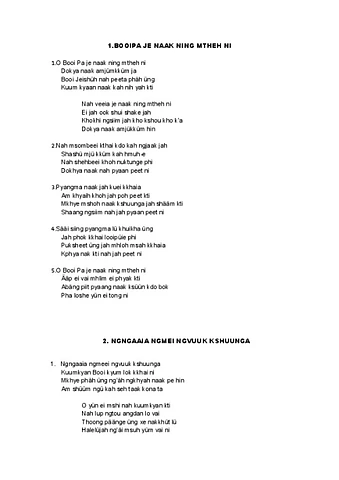 Hymn songs